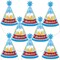 Big Dot of Happiness Oktoberfest - Mini Cone Beer Festival Hats - Small Little Party Hats - Set of 8